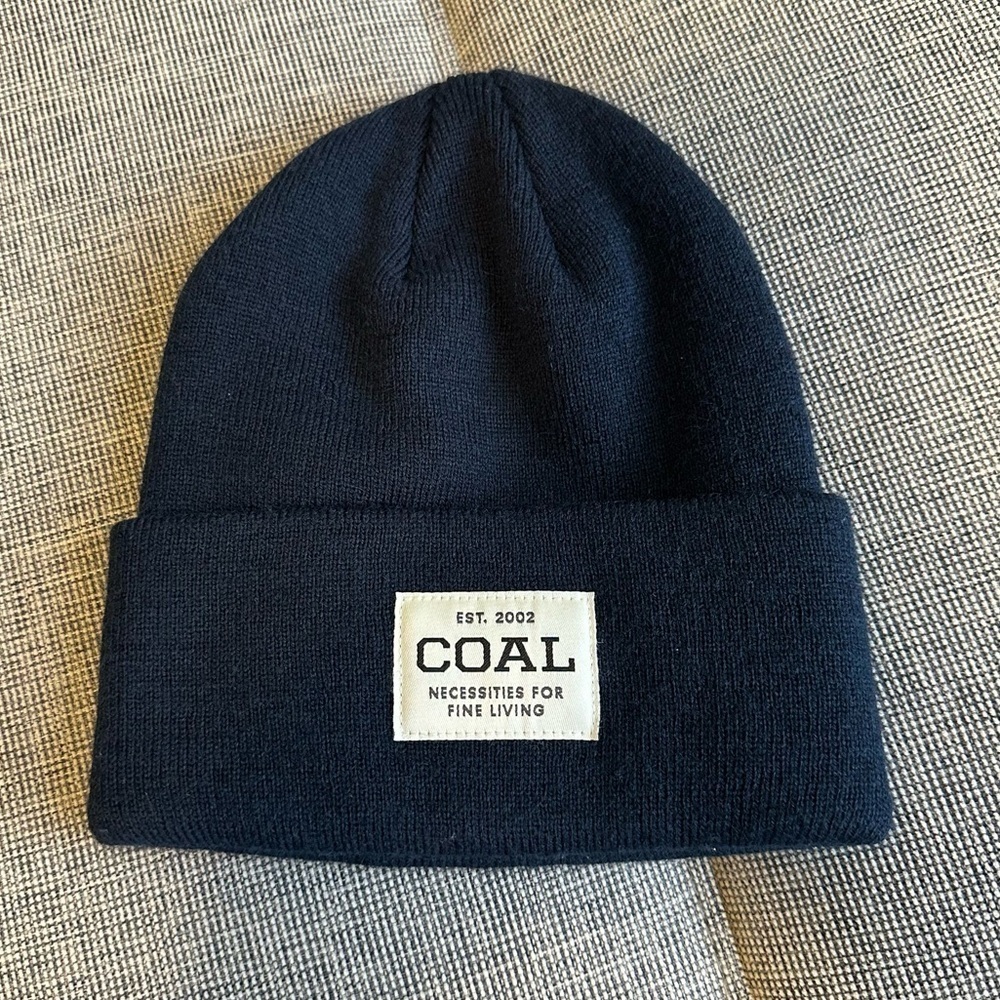 COAL Uniform Recycled Knit Cuffed Beanie True Navy Color One Size Unisex Adults